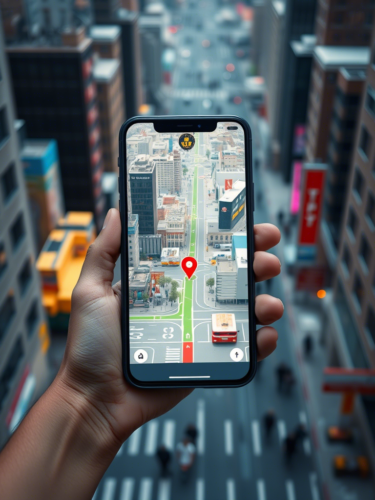 Location tracking on smartphone map