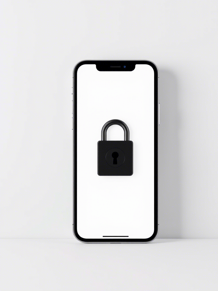 Padlock on smartphone representing privacy protection