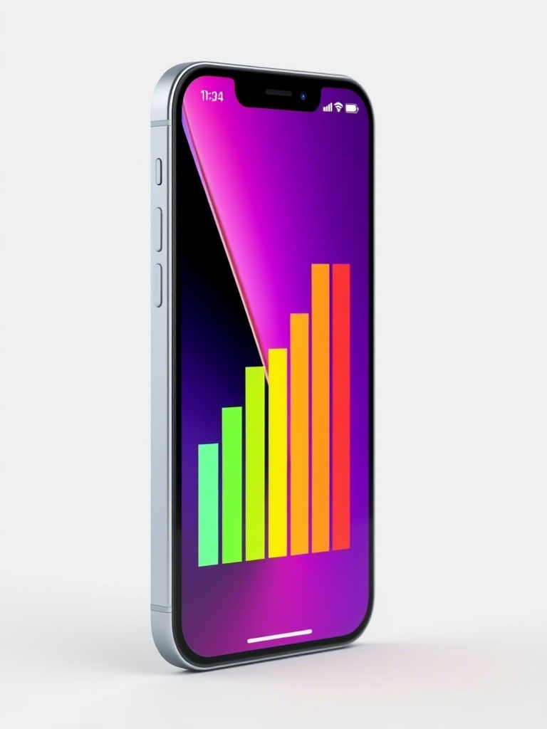 Performance metrics showing usage analytics